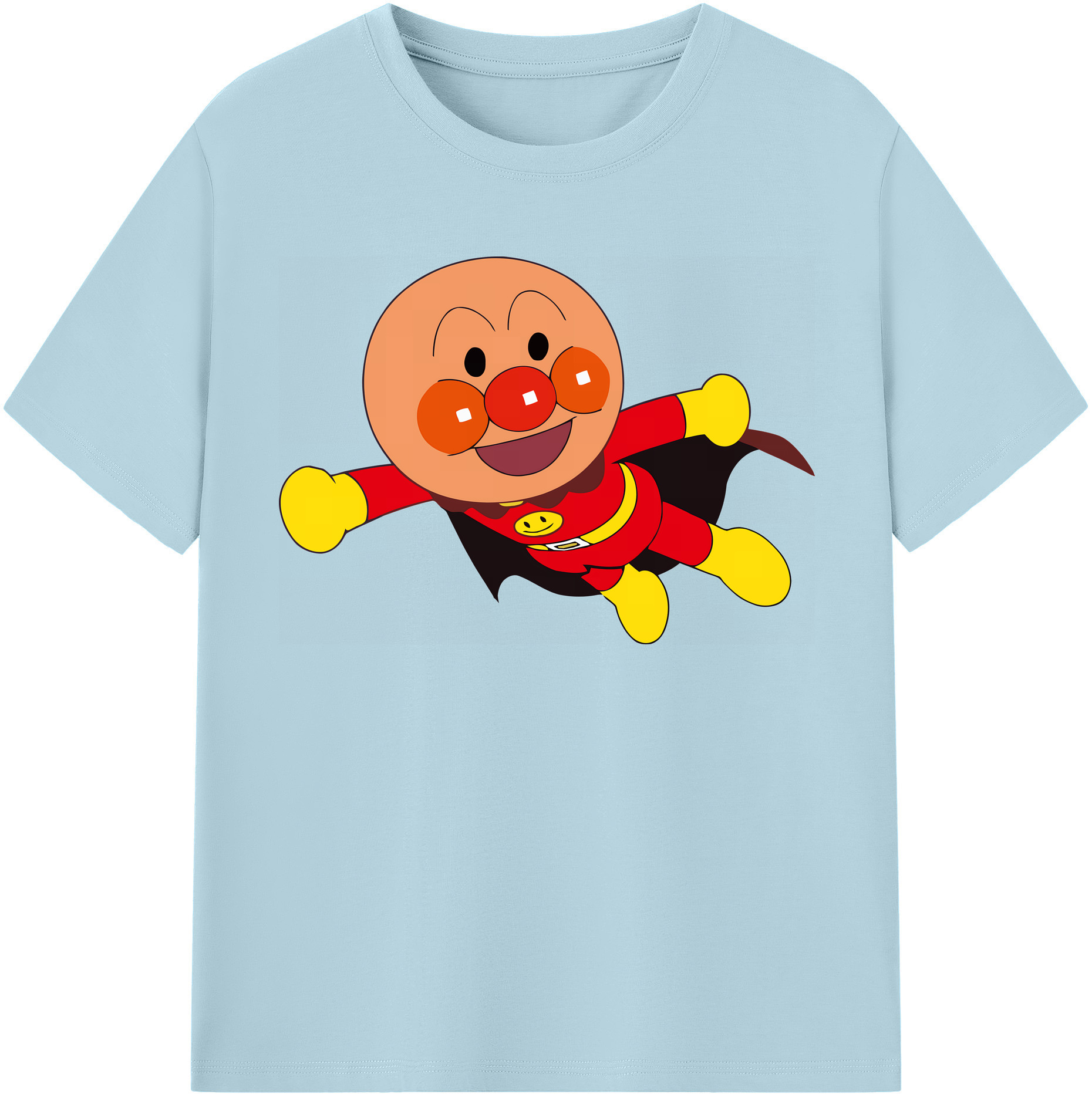 （画像用） アンパンマン Anpanman 綿100％半袖Tシャツ（フロントプリント）